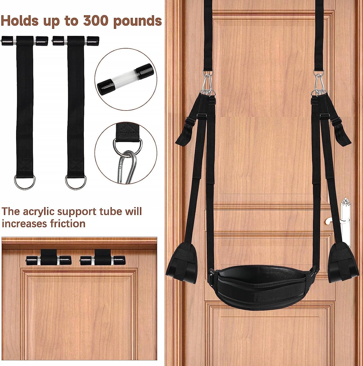 BDSM Door Sex Swing with Seat image 2