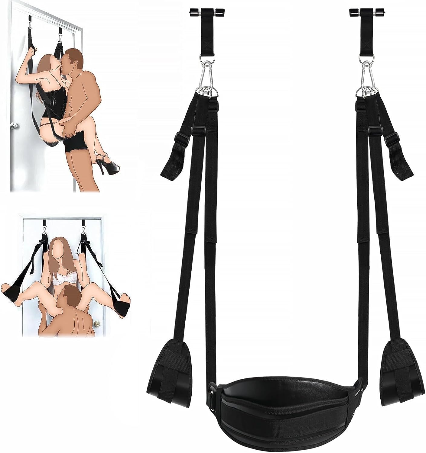 BDSM Door Sex Swing with Seat image 1