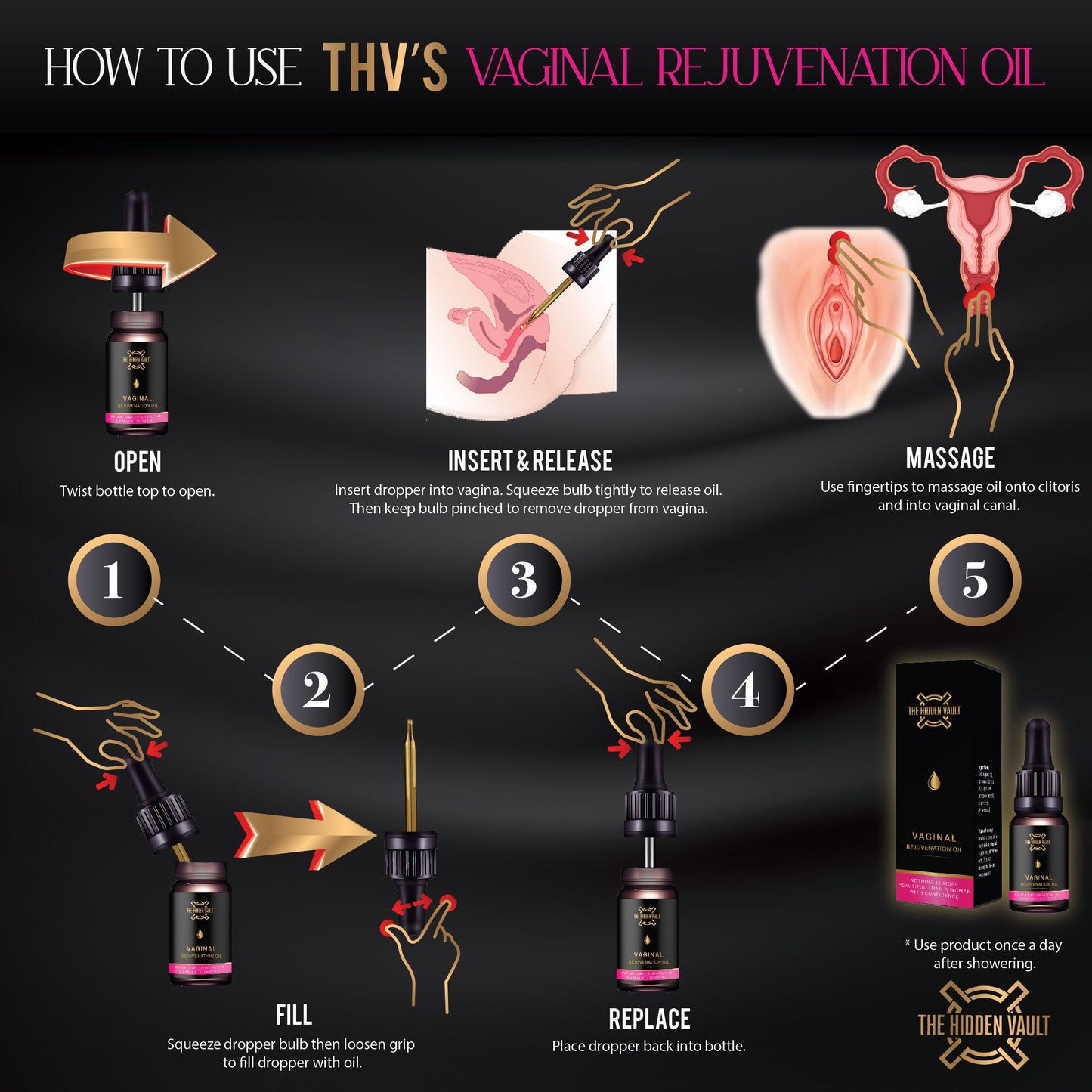 Extra Strength Vaginal Rejuvenation Oil 15ml Bottle image 1