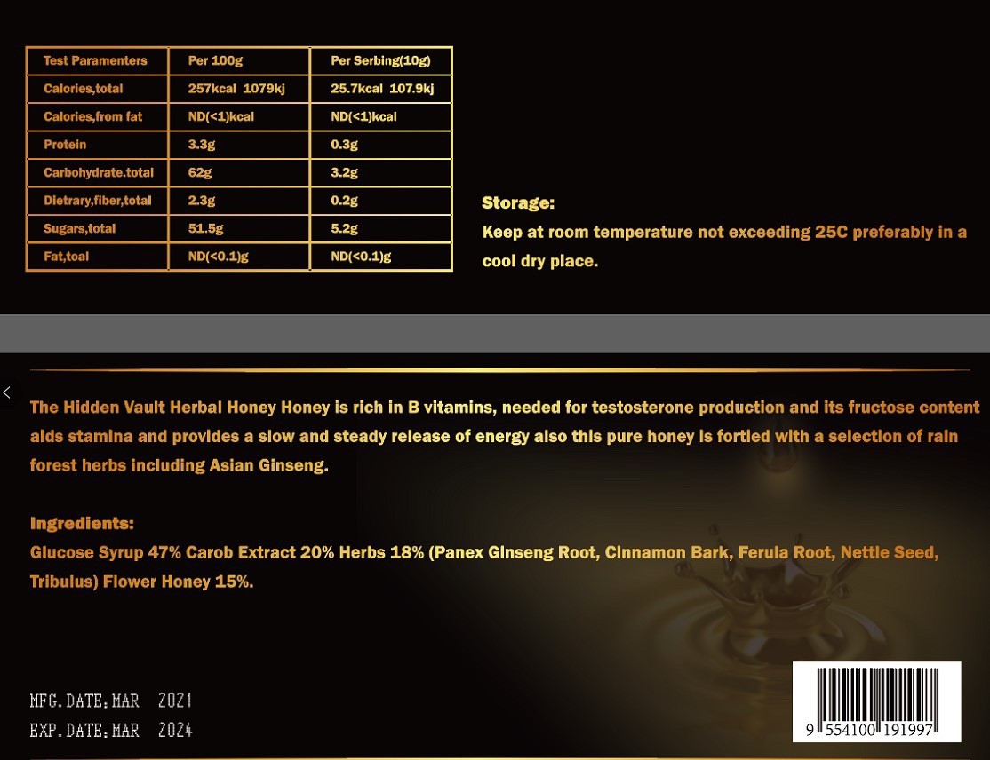 Herbal Honey 12 Pack image 1
