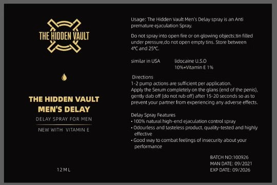Vault Men's Delay Spray image 2
